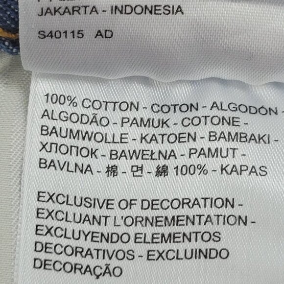 Levis Womens  Button fly Jeans Size 28 100% Cotton Raw hem Light Distressed 4CT - Picture 4 of 11